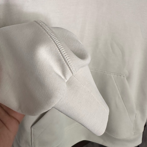 LULULEMON Softstreme Hoodie SQUARE DOT SIZE 2 women’s bone white - Picture 5 of 8